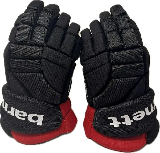 Barnett B-5 Competition Ice Hockey Gloves — Clarino Leather, Reinforced Foam, Junior & Senior