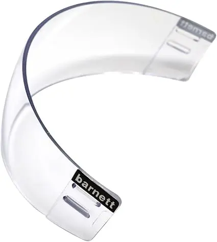Barnett V300 Clear Ice Hockey Visor — Lexan Polycarbonate, Anti-Fog & Anti-Scratch, Universal Fit