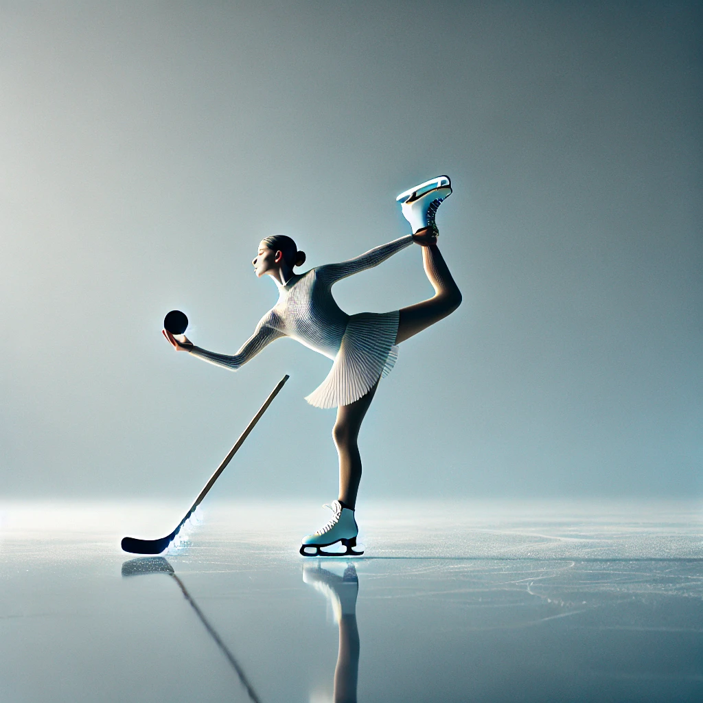 Dancing on Ice... with a Puck: Same Rink, Different Skills